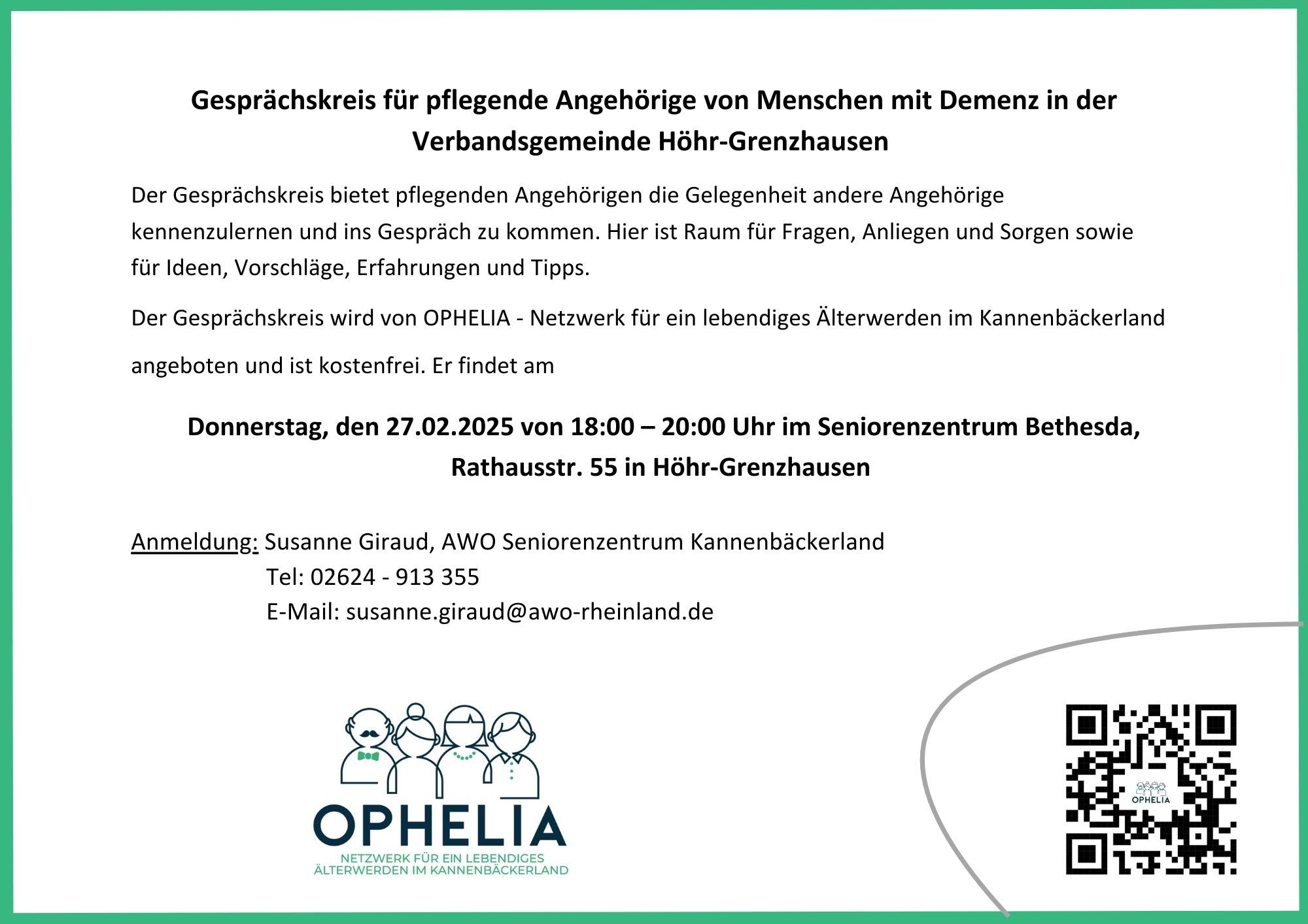 Vorlage Angehörigenabend - 1 Vorlage Angehörigenabend - 1