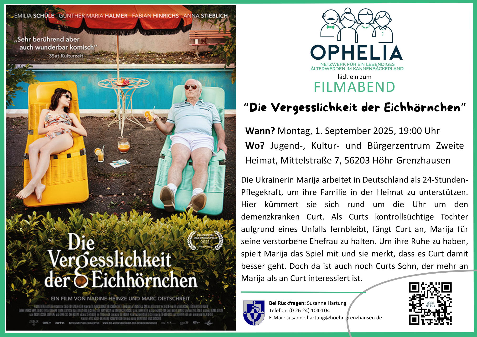 OPHELIA_Film Vergesslichkeit der Eichhörnchen - 1 OPHELIA_Film Vergesslichkeit der Eichhörnchen - 1