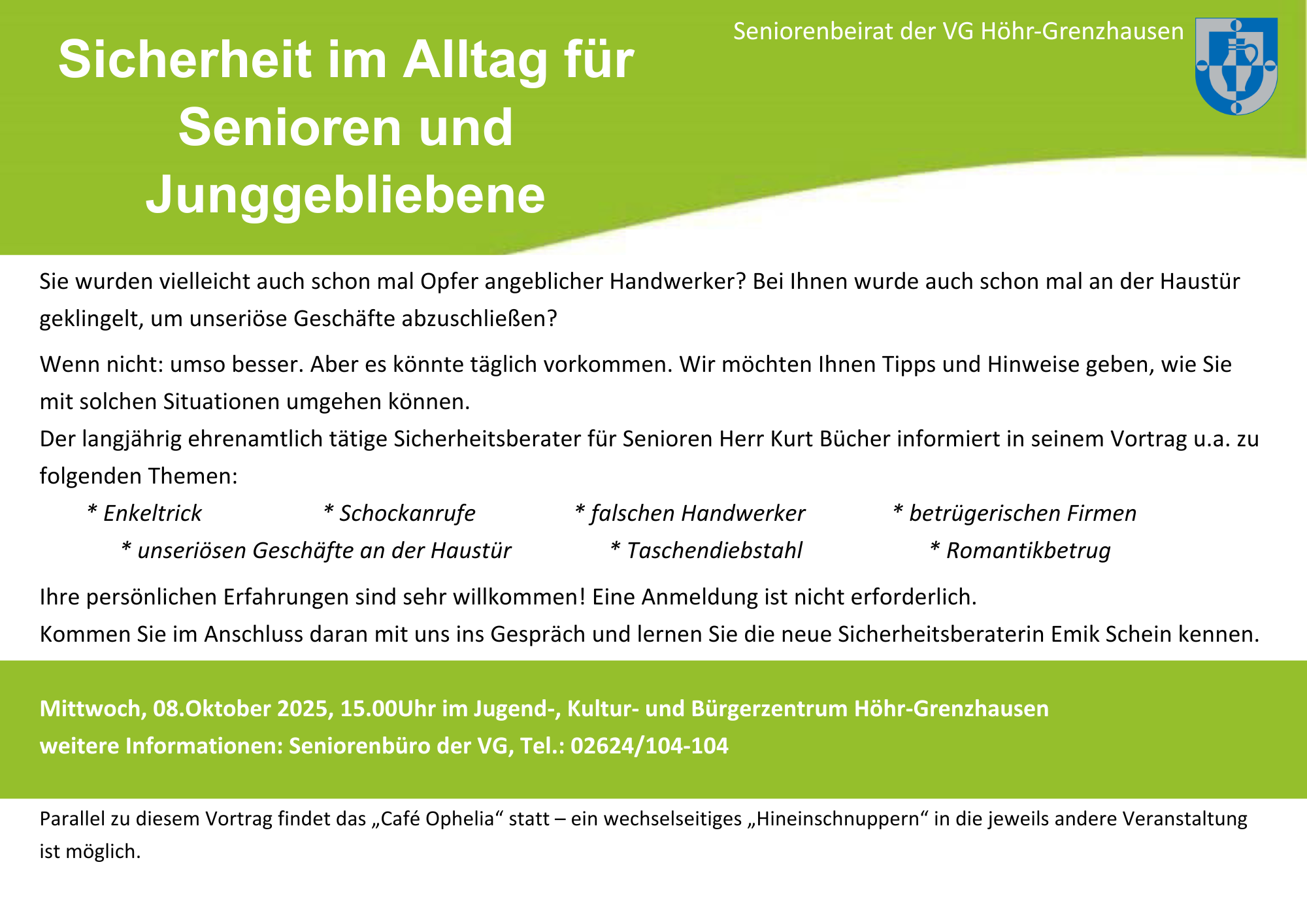Seniorenbeirat Vortrag SSB_A5 quer - 1 Seniorenbeirat Vortrag SSB_A5 quer - 1